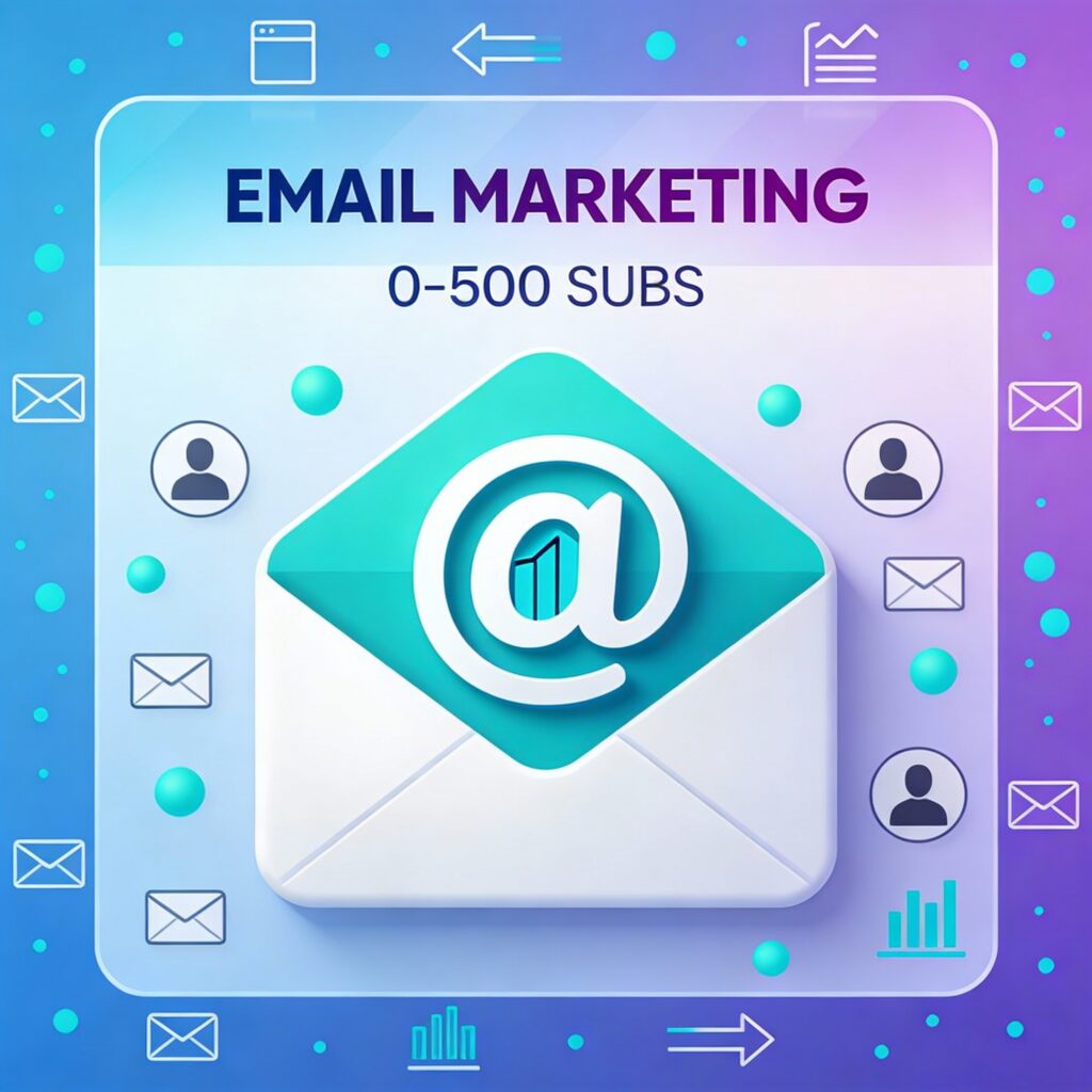 Servicio de email marketing hasta 500 suscriptores - Gestión de campañas, newsletters y automatizaciones para pequeños negocios