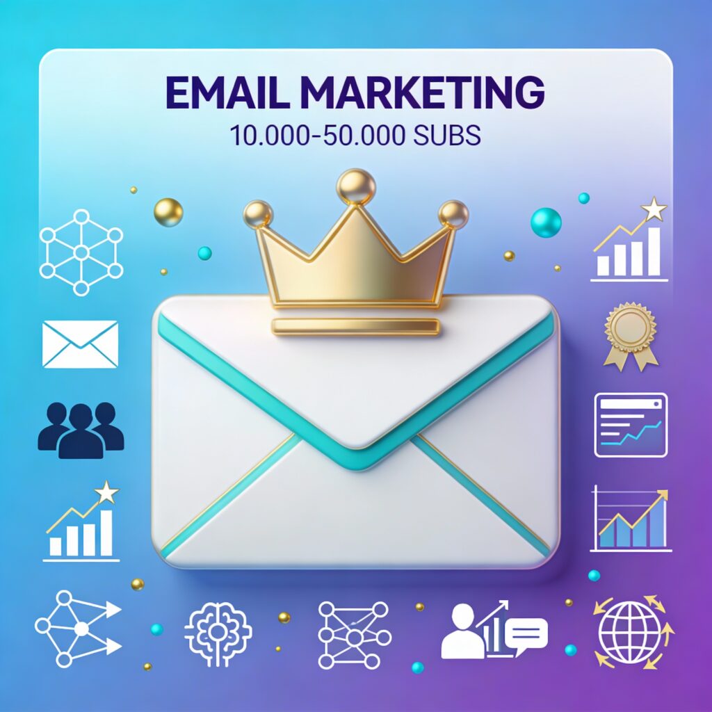Servicio de email marketing 10000-50000 suscriptores - Solución enterprise con IA, consultoría estratégica, equipo dedicado y máximo rendimiento