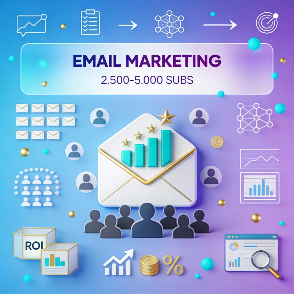 Servicio de email marketing 2500-5000 suscriptores - Solución premium con automatizaciones complejas, análisis profundo y optimización continua