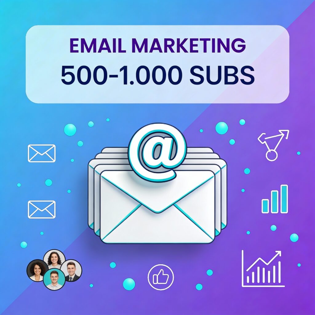 Servicio de email marketing 500-1000 suscriptores - Gestión de campañas profesionales, automatizaciones y segmentación avanzada