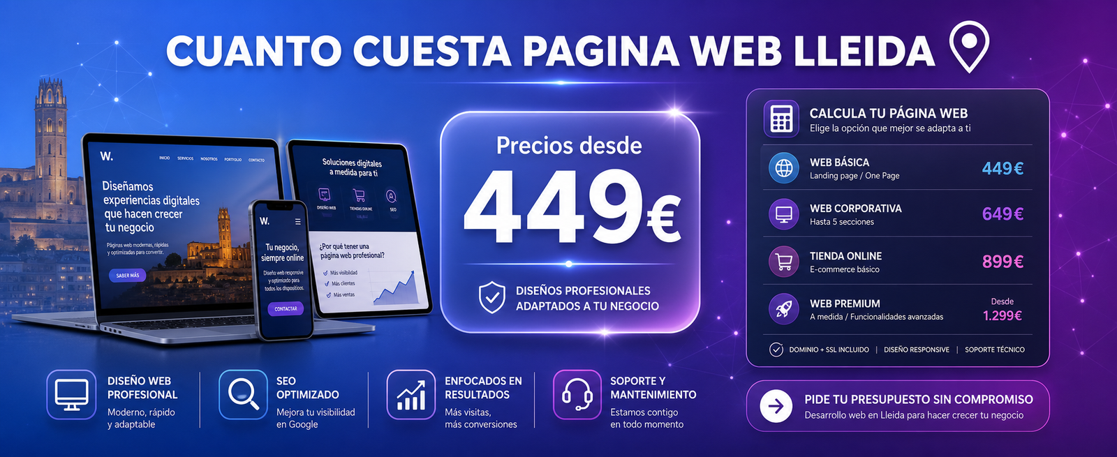 ¿Cuánto Cuesta una Web en Lleida?