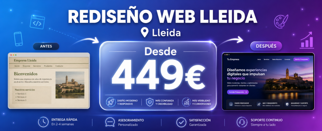 Rediseño Web Lleida | Moderniza tu Web